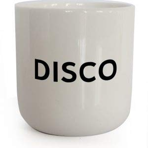 PLTY - Disco Becher - Tasse ohne Henkel - Handglasiertes Weiß Porzellan - Coffee Mug - Beat - Dänisches Design von PLTY