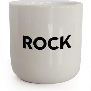 PLTY - Rock Becher - Tasse ohne Henkel - Handglasiertes Weiß Porzellan - Coffee Mug - Beat - Dänisches Design von PLTY