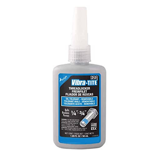 Vibra-Tite® 122 Schraubensicherung – Mittelfest | Öl Tolerant & Ölverträglich | 50ml Flasche von PLTight
