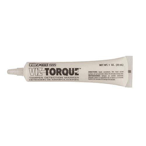 Vibra-Tite® | Viz-Torque® 202 Schraubensicherungslack | Manipulationssiegel | Siegellack | Garantiesiegel – Inhalt: 30 ml | Farbe: Weiß von PLTight