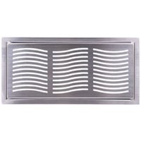 Abdeckgitter Wave Edelstahl, inkl. Einbaurahmen - PL128 - Pluggit Abdeckgitter Wave Edelstahl, inkl. Einbaurahmen - PL128 - Pluggit von PLUGGIT