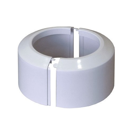Hohe Teilung durch zwei Stück, weiß, WC-Rosette, Verbindungsrohr, verdeckter Boden, Schelle, 110 mm von PLUMBING4HOME
