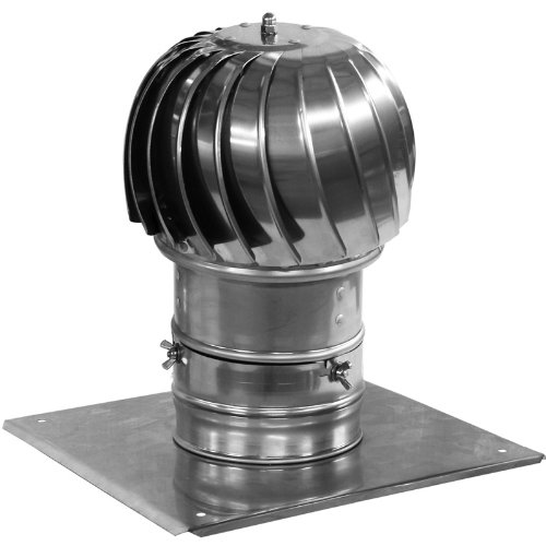 Kamin Rauchhaube Spinner Edelstahl-Plug-in der Spinnerei Haube 250mm Durchmesser mit extra Dachplatte Kamin Rauchhaube Spinner Edelstahl-Plug-in der Spinnerei Haube 250mm Durchmesser mit extra Dachplatte von PLUMBING4HOME