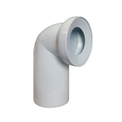 Weiß WC Abwasser pan-Anschluss Fallrohr 110mm 90-Grad-Winkel von PLUMBING4HOME