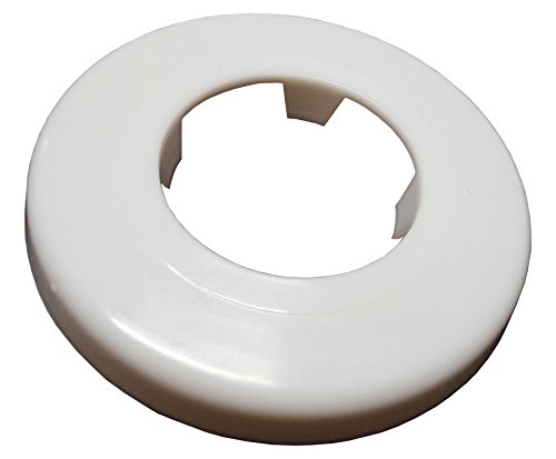 Weiße Rosette Kragen Rose Abdeckung für Rohrlöcher Lücken Versteck 40mm Durchmesser von PLUMBING4HOME
