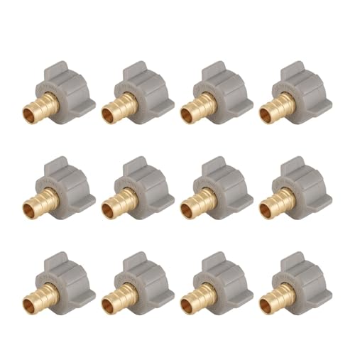 PLUMBINGMASTER Messingrohrverschraubung – 1,27 cm NPT-Drehadapter, Widerhaken-Quetschverschraubung, korrosionsbeständig, bleifrei, mehrere Zertifizierungen, einfache Installation, 12 Stück PLUMBINGMASTER Messingrohrverschraubung – 1,27 cm NPT-Drehadapter, Widerhaken-Quetschverschraubung, korrosionsbeständig, bleifrei, mehrere Zertifizierungen, einfache Installation, 12 Stück von PLUMBINGMASTER