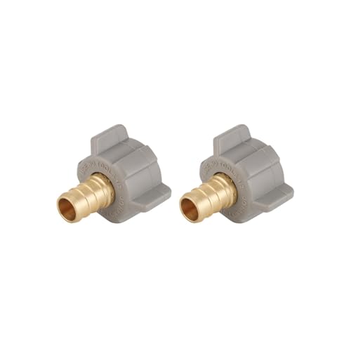 PLUMBINGMASTER Messingrohrverschraubung – 1,27 cm NPT-Drehadapter, Widerhaken-Quetschverschraubung, korrosionsbeständig, bleifrei, mehrere Zertifizierungen, einfache Installation, 2 Stück PLUMBINGMASTER Messingrohrverschraubung – 1,27 cm NPT-Drehadapter, Widerhaken-Quetschverschraubung, korrosionsbeständig, bleifrei, mehrere Zertifizierungen, einfache Installation, 2 Stück von PLUMBINGMASTER