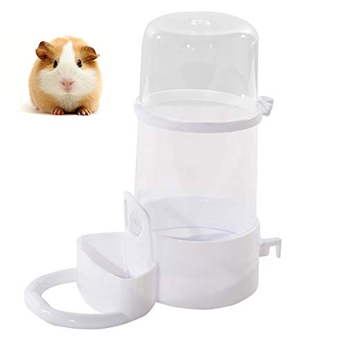 PLUS PO Automatischer Futterspender Futterautomat Meerschweinchen-Futternapf Futterspender Hamster Kleintierfutterautomat Kaninchenfutter Spender transparent von PLUS PO