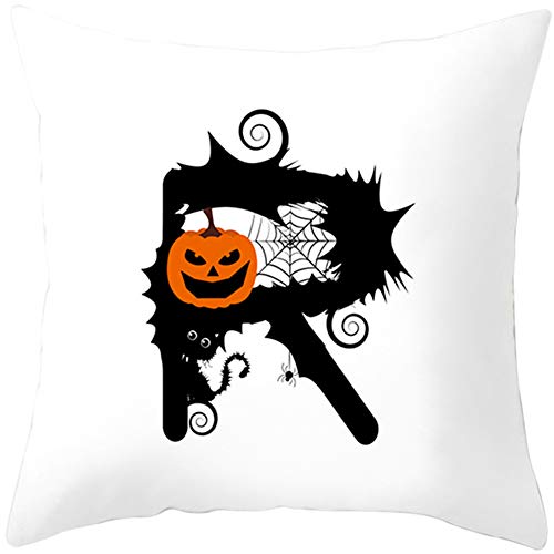 PLUS PO Cushion Kissenbezug Halloween Kissen abdeckungen Nightmare Before Christmas Decke Halloween Kissen Abdeckung Halloween kissenbezüge 45x45,R von PLUS PO