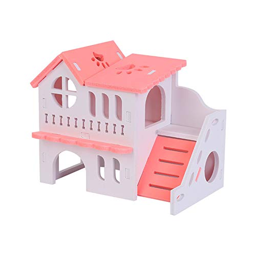 PLUS PO hamsterhaus hasenhaus Hamster zubehör Hamster Zwerg Hamster käfig Hamster Spielzeug pink von PLUS PO