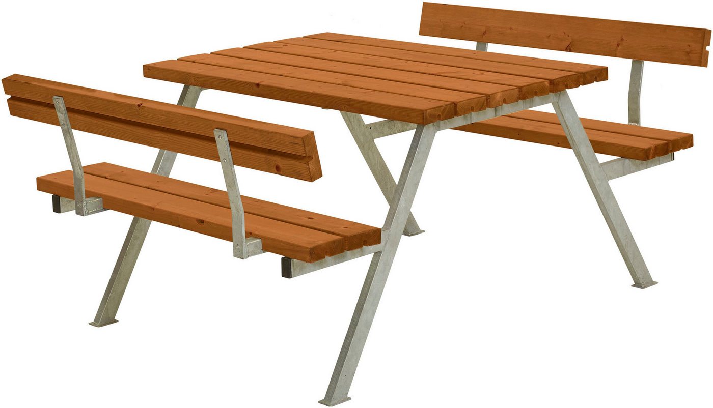 PLUS Garten-Essgruppe Alpha Kombimöbel mit 2 Rückenlehnen, (1-tlg), 118x185x76/45 cm von PLUS