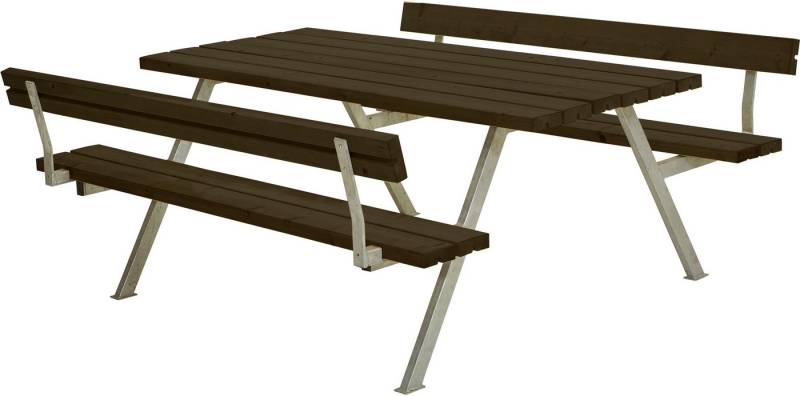 PLUS Garten-Essgruppe Alpha Kombimöbel mit 2 Rückenlehnen, (1-tlg), 177x185x76/45 cm von PLUS