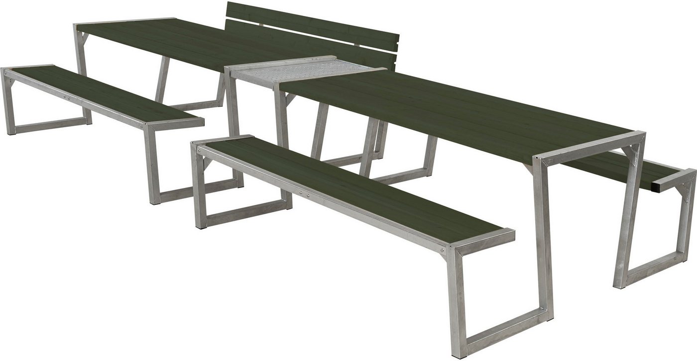 PLUS Garten-Essgruppe »Zigma« Kombimöbel Doppel, (1-tlg), Inkl. 1 Rückenlehne und Verbindungsmodul von PLUS