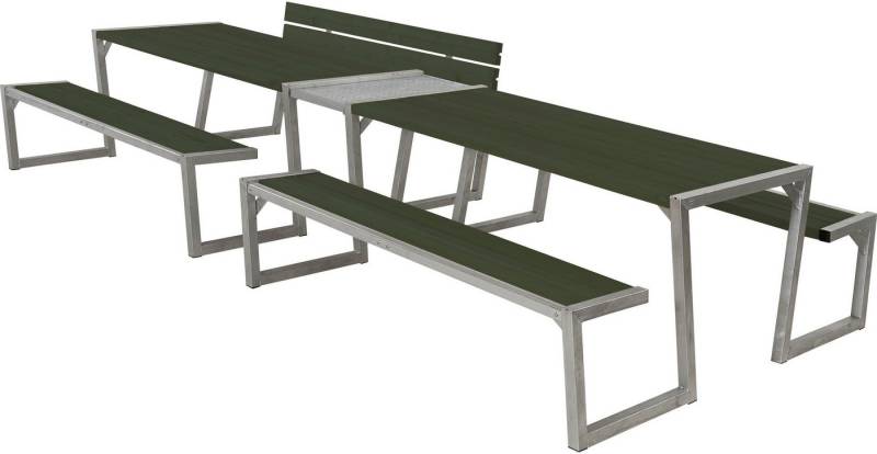 PLUS Garten-Essgruppe »Zigma« Kombimöbel Doppel, (1-tlg), Inkl. 1 Rückenlehne und Verbindungsmodul von PLUS