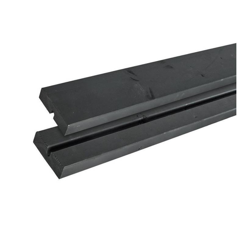 PLUS Gartenbank PLUS Alpha Kombimöbel mit 2 Rückenlehnen - 118 cm - Schwarz von PLUS
