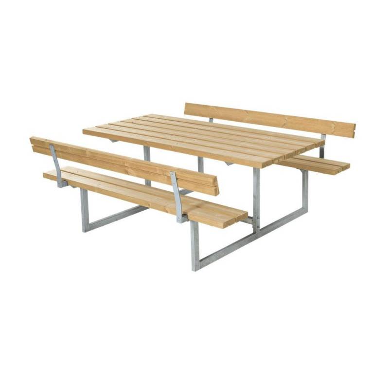 PLUS Gartenbank PLUS Basic Kombimöbel m/2 Rückenlehnen 177x184x75/45 cm Thermowood von PLUS