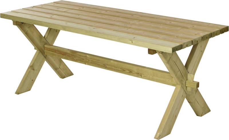 PLUS Gartentisch Nostalgi, TOPSELLER! (1-St., Plankentisch, OTTOs Choice), 177x76x72 cm, aus Nadelholz, robust, stabil von PLUS