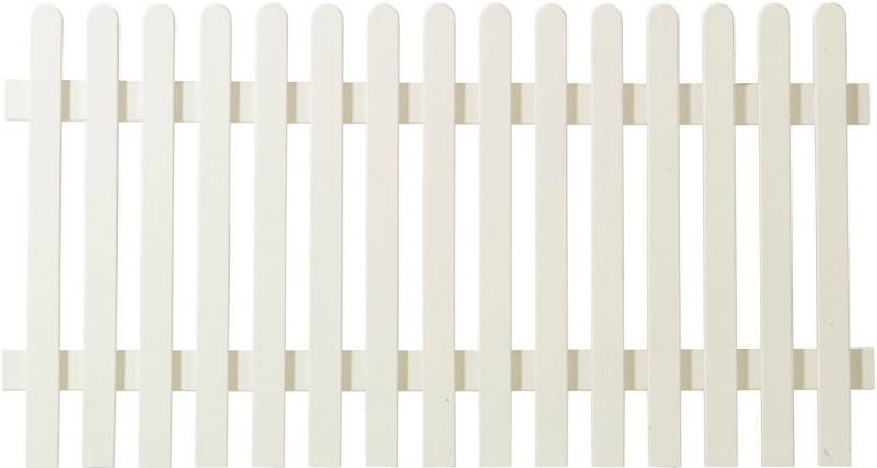 PLUS Gartenzaun Retro, (Set), Höhe: 80 cm, Gesamtlänge: 4,78 bis 23,62 m, zum Einbetonieren von PLUS