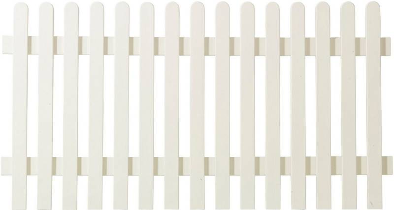 PLUS Gartenzaun Retro, (Set), Höhe: 80 cm, Gesamtlänge: 4,78 bis 23,62 m, zum Einbetonieren von PLUS