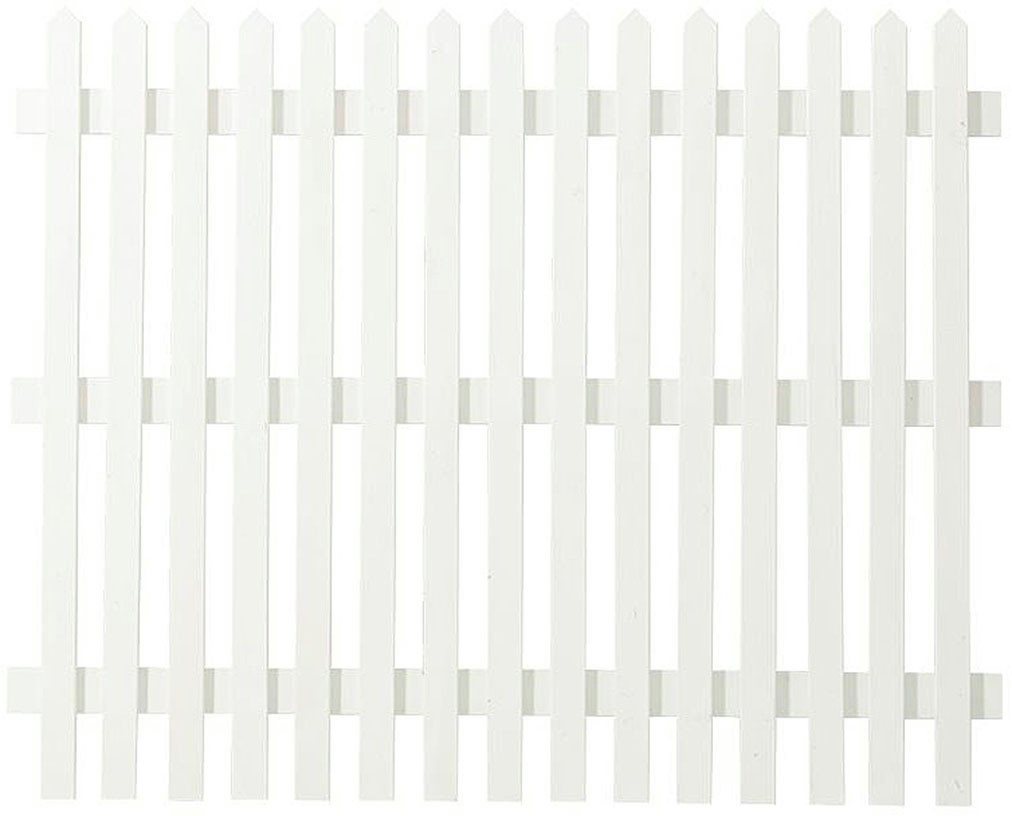 PLUS Gartenzaun Skagen, (Set), Höhe: 80 und 120 cm, Gesamtlänge: 4,78 bis 23,62 m, zum Einbetonieren von PLUS