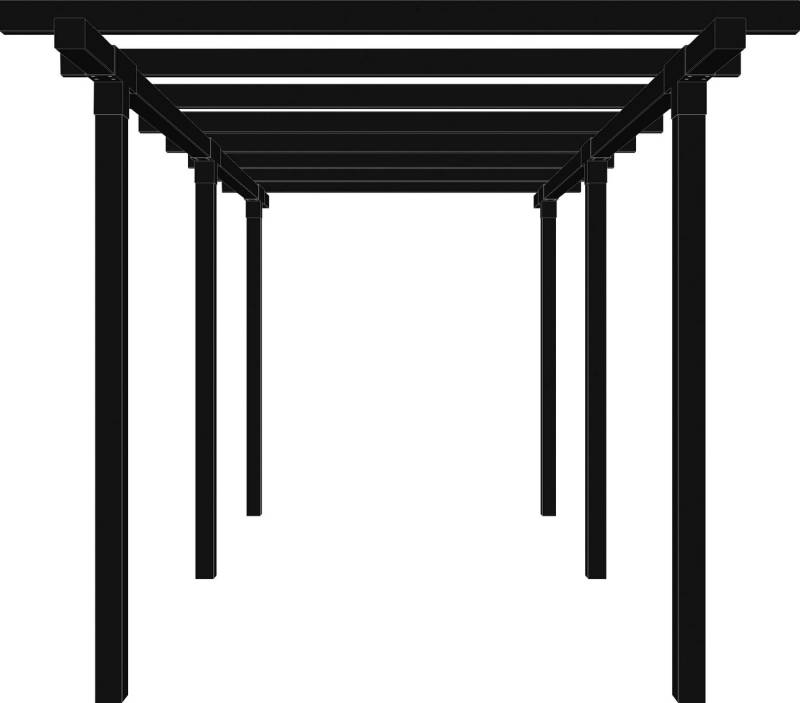 PLUS Pergola Cubic, BxTxH: 238x476x226 cm, Doppelpergola, 2 Module von PLUS