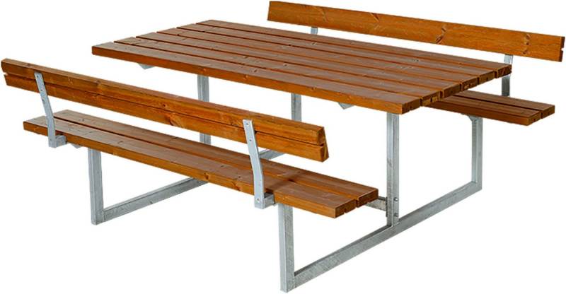 PLUS Garten-Essgruppe »Basic« Kombimöbel + 2 Rückenlehnen, (1-tlg), 177x184x75/45 cm von PLUS