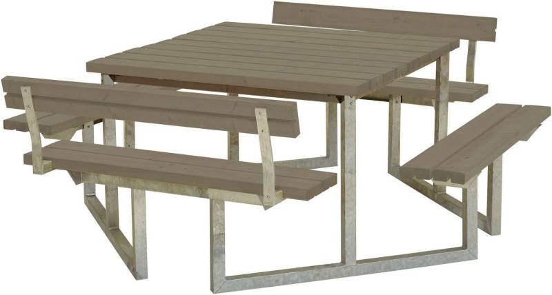 PLUS Garten-Essgruppe »Twist« Kombimöbel mit 2 Rückenlehnen, (1-tlg), 204x227x76/45 cm von PLUS