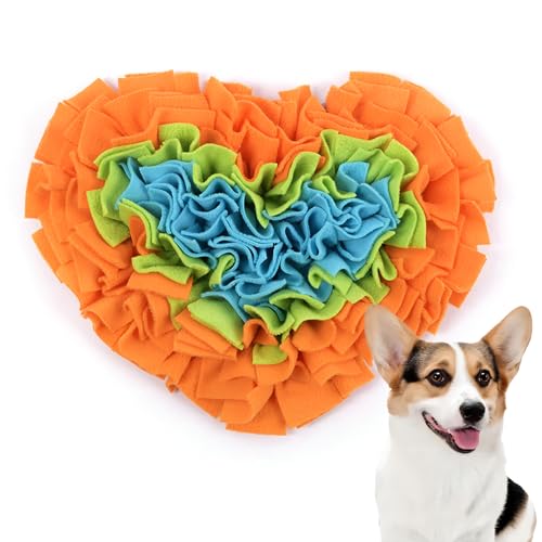 PLUSHCEWT Schnüffelmatte für Hunde, Futter-Schnüffelmatte, interaktives Futterspiel, Spielzeug für Hunde, natürliche Futtersuchfähigkeiten, langsames Füttern, Welpen-Trainingsmatte für kleine PLUSHCEWT Schnüffelmatte für Hunde, Futter-Schnüffelmatte, interaktives Futterspiel, Spielzeug für Hunde, natürliche Futtersuchfähigkeiten, langsames Füttern, Welpen-Trainingsmatte für kleine von PLUSHCEWT