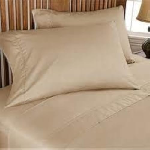PLUSHY COMFORT Queen Schlafsofa Bed Sheet Set, Farbe Taupe, 100% ägyptische Baumwolle Fadenzahl 800 von PLUSHY COMFORT