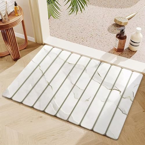PLYIHE Badematte Stein,Kieselgur Matte Bad Schnelltrocknend,rutschfest Faltbar und Super Saugfähig Diatomite Stone Bath Mat, Badezimmer Teppich für die Küchentheke,Bad,Haus und Küche PLYIHE Badematte Stein,Kieselgur Matte Bad Schnelltrocknend,rutschfest Faltbar und Super Saugfähig Diatomite Stone Bath Mat, Badezimmer Teppich für die Küchentheke,Bad,Haus und Küche von PLYIHE