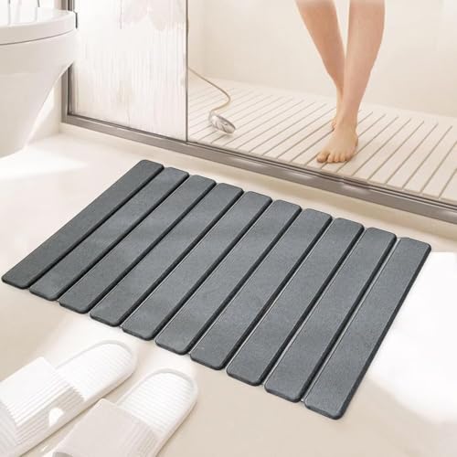 PLYIHE Badematte Stein,Kieselgur Matte Bad Schnelltrocknend,rutschfest Faltbar und Super Saugfähig Diatomite Stone Bath Mat, Badezimmer Teppich für die Küchentheke,Bad,Haus und Küche PLYIHE Badematte Stein,Kieselgur Matte Bad Schnelltrocknend,rutschfest Faltbar und Super Saugfähig Diatomite Stone Bath Mat, Badezimmer Teppich für die Küchentheke,Bad,Haus und Küche von PLYIHE