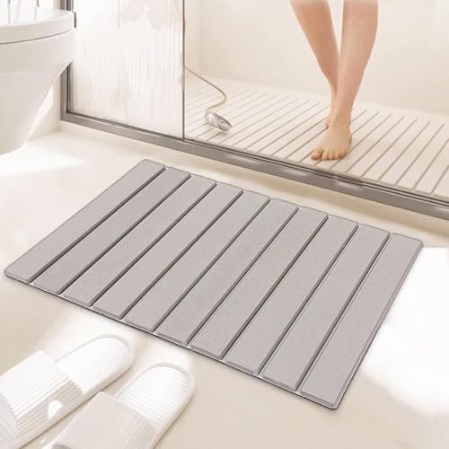 PLYIHE Badematte Stein,Kieselgur Matte Bad Schnelltrocknend,rutschfest Faltbar und Super Saugfähig Diatomite Stone Bath Mat, Badezimmer Teppich für die Küchentheke,Bad,Haus und Küche PLYIHE Badematte Stein,Kieselgur Matte Bad Schnelltrocknend,rutschfest Faltbar und Super Saugfähig Diatomite Stone Bath Mat, Badezimmer Teppich für die Küchentheke,Bad,Haus und Küche von PLYIHE