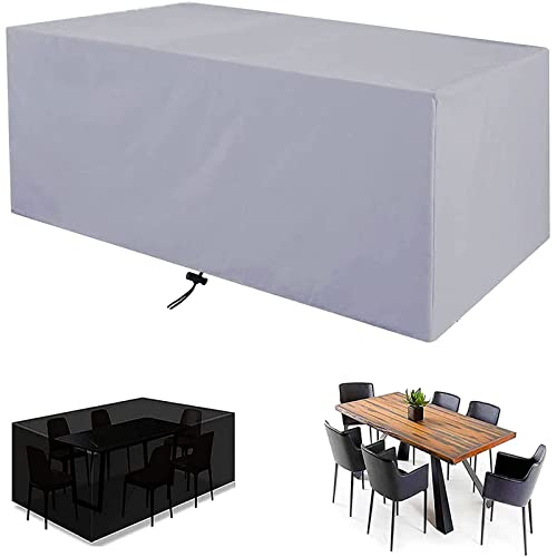 PLZY Gartenmöbel Abdeckung, Gartentisch Abdeckung Wasserdicht Abdeckhaube Schutzhülle Abdeckplane für Gartenmöbel für Sitzgarnituren Gartentische und Möbelsets-420D-130x60x60cm von PLZY