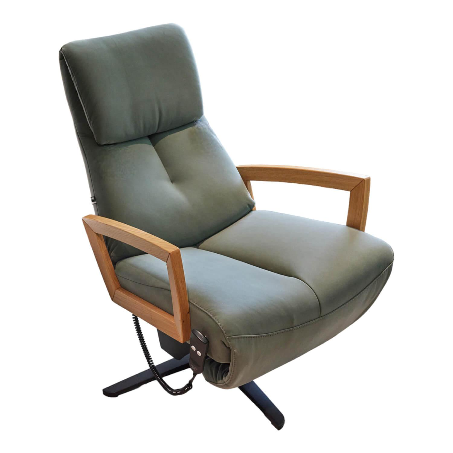 Drehsessel WK 616 Carlos S Leder G Davinci Jungle Grün Armteile Holz Eiche Geölt... Drehsessel WK 616 Carlos S Leder G Davinci Jungle Grün Armteile Holz Eiche Geölt... von PM Oelsa
