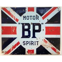 Reproduktion Metall Vintage Stil Wandschild - Motor Bp Spirit British Petroleum Motoröl 10 X 8 Zoll [Ep01] von PMCoinShop