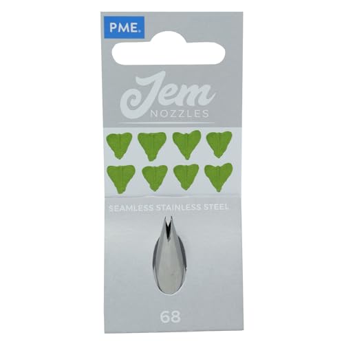 JEM Mittelgroße Blatttülle Nummer 68, Edelstahl, Silber, 2 x 2 x 3.5 cm JEM Mittelgroße Blatttülle Nummer 68, Edelstahl, Silber, 2 x 2 x 3.5 cm von PME