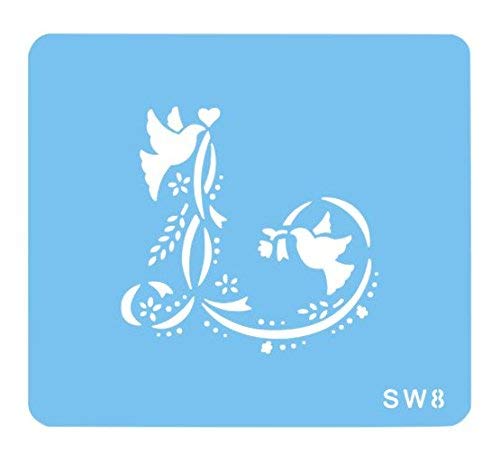 JEM Schablone mit Tauben und Farbbändern, Kunststoff, Blau, 15 x 1 x 15 cm JEM Schablone mit Tauben und Farbbändern, Kunststoff, Blau, 15 x 1 x 15 cm von PME