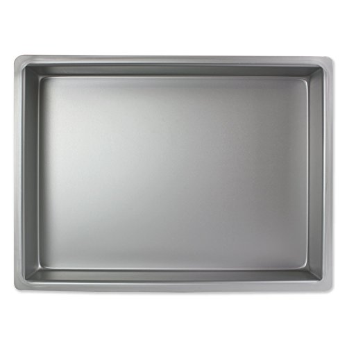 PME Längliche Aluminium-Backform 254 x 381 x 102 mm, Silber, 25 x 38 x 10 cm von PME