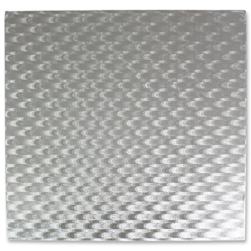 PME,CCS826,Quadratische AA8Tortenplatte 10cm, Kunststoff, Silber,10 x 0.4 x 10cm von PME