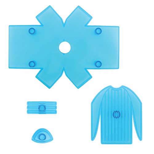 PME 101CF010 JEM Ausstechformen für Sporthemden, Sortiment, 4-teilig, Kunststoff, Ivory, 17 x 3 x 32 cm von PME