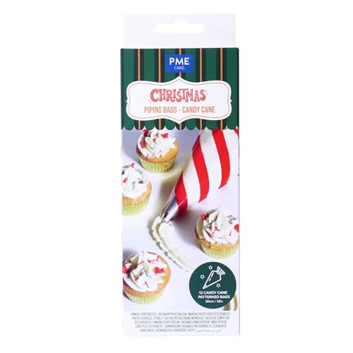PME CH24IB126 Einweg-Spritzbeutel für Zuckerguss für Weihnachten - Candy Cane, Plastic PME CH24IB126 Einweg-Spritzbeutel für Zuckerguss für Weihnachten - Candy Cane, Plastic von PME