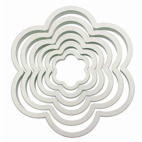 PME 6pk FLOWER Plastic Cut Out Icing Fondant Cutters Sugarcraft Cake Decoration, 11.5 x 1 x 11.5 cm, Ivory PME 6pk FLOWER Plastic Cut Out Icing Fondant Cutters Sugarcraft Cake Decoration, 11.5 x 1 x 11.5 cm, Ivory von PME