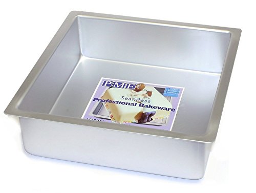 PME Quadratische Backform aus eloxiertem Aluminium, 254 x 254 x 76 mm, 25 x 25 x 7.5 cm, Silver PME Quadratische Backform aus eloxiertem Aluminium, 254 x 254 x 76 mm, 25 x 25 x 7.5 cm, Silver von PME