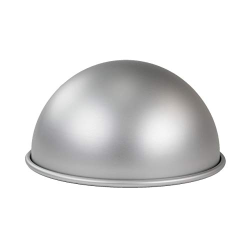 PME BALL084 Aluminium Eloxiert Kuchenform-8" x 4", silber, Large von PME