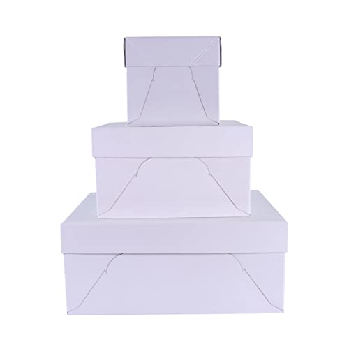 PME Baking Essentials - Quadratische Tortenkartons 17 cm / 7 Zoll, 3-teilig von PME