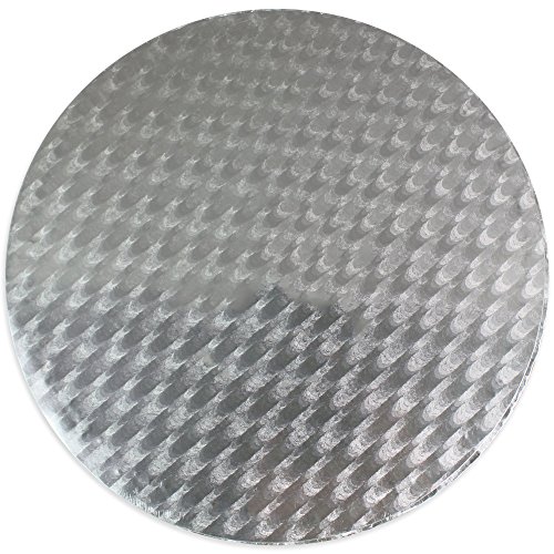 PME CBR847 Runde Tortenplatte 35 cm, 11 mm dick, Kunststoff, Silber, 35 x 1.1 x 35 cm von PME