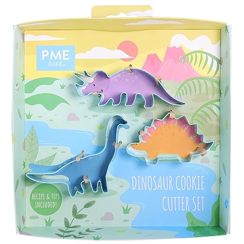 PME Dinosaurier Plätzchenausstecher-Set mit 3 Stück von PME