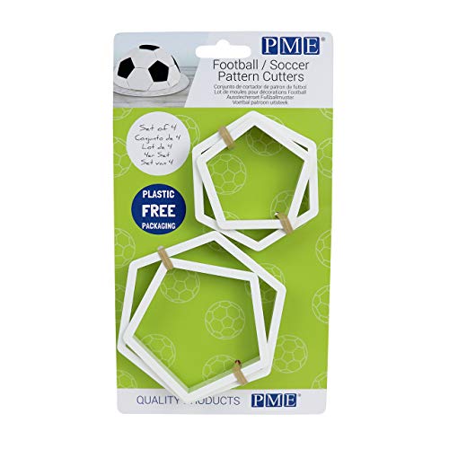 PME Ausstechformen, für Fußball/Fußball geeignet, Weiss/Opulenter Garten, Weiß von PME