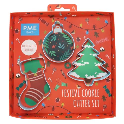 PME Festlicher Weihnachtsplätzchenausstecher-Set mit 3 Stück PME Festlicher Weihnachtsplätzchenausstecher-Set mit 3 Stück von PME