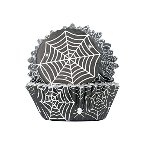 PME Cupcake-förmchen Folienbeschichtet - Halloween Spinnennetz aus Papier, Wegwerfbar von PME